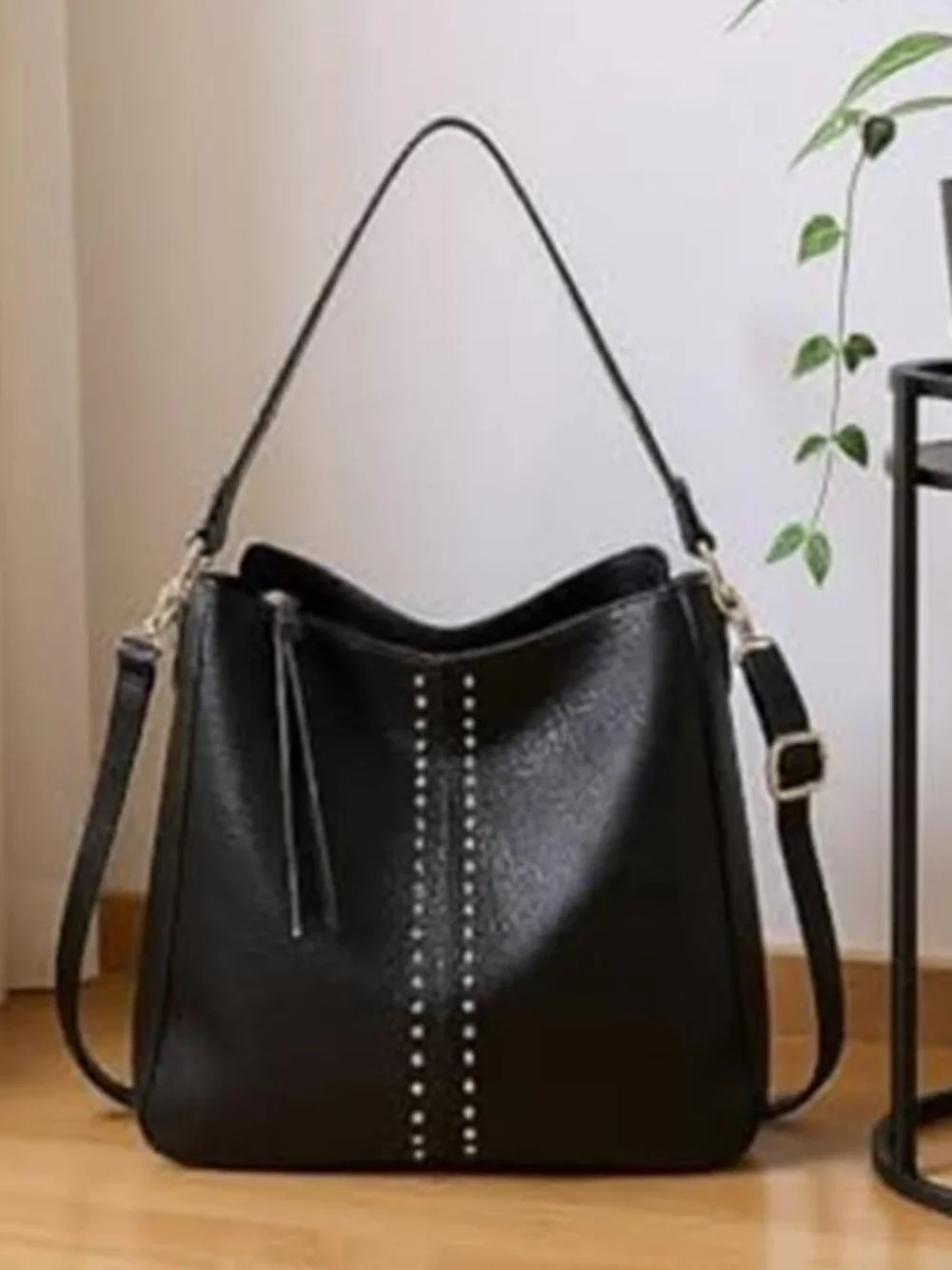 Black Hobo Bag for Women Crossbody Purse and Handbags Ladies Chic